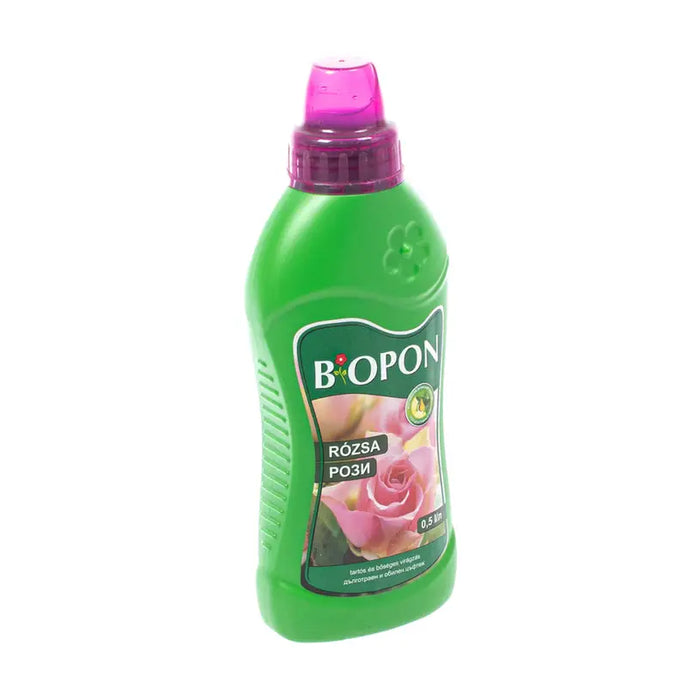 LIQUID FERTILIZER FOR ROSES 0.5L BIOPON - Торове<<<Торове почви и тревни смески<<<Градина<<<Praktiker