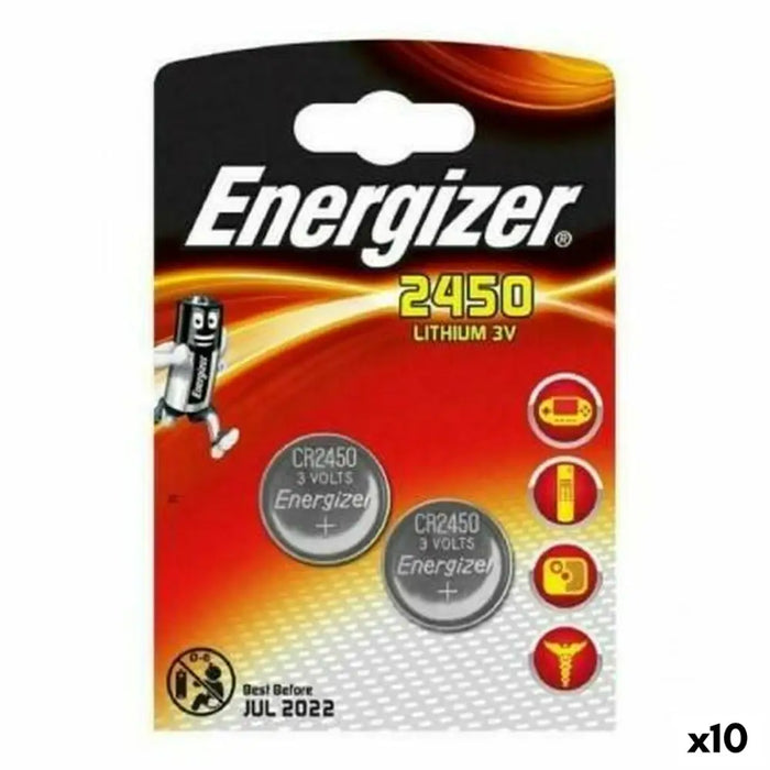 Lithium Button Batteries Energizer 3 V CR2450 (10 Units) - Електроника Батерии<<<Компютри|