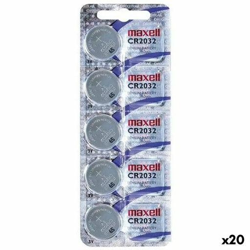 Lithium Button Batteries Maxell 3V CR2032 (20 Units) - Електроника Батерии<<<Компютри| Електроника<<<BigBuy&&&Алкални