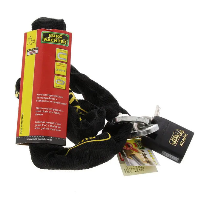 LOCK CHAIN AND PADLOCK BURG WACHTER SKM 6/90/40 - Аксесоари за велосипеди<<<Велосипеди и аксесоари<<<Авто и