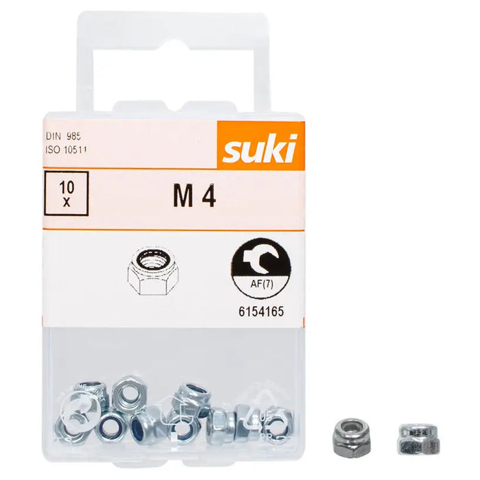 LOCK NUT M4 DIN985 SUKI - Болтове и гайки<<<Винтове и болтови съединения<<<Инструменти и железария<<<Praktiker