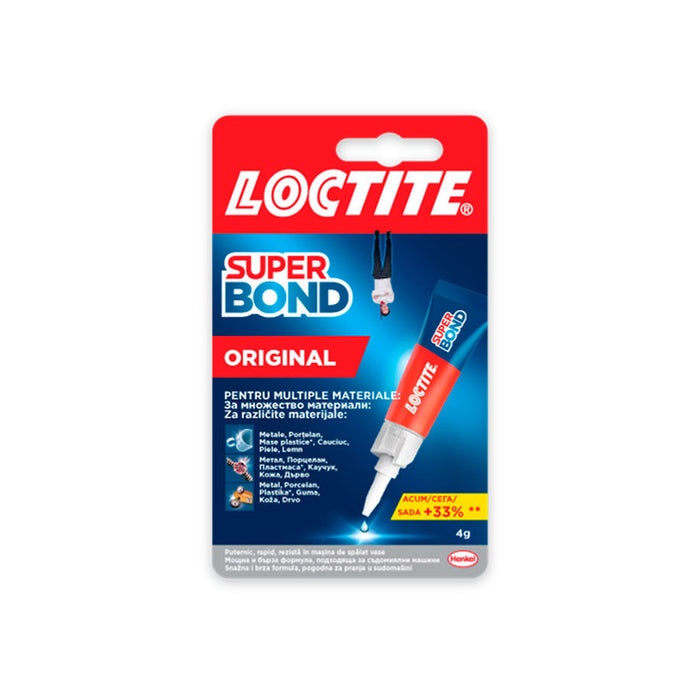 SUPER BOND ORIGINAL LIQUID SECOND ADHESIVE 4 G LOCTITE