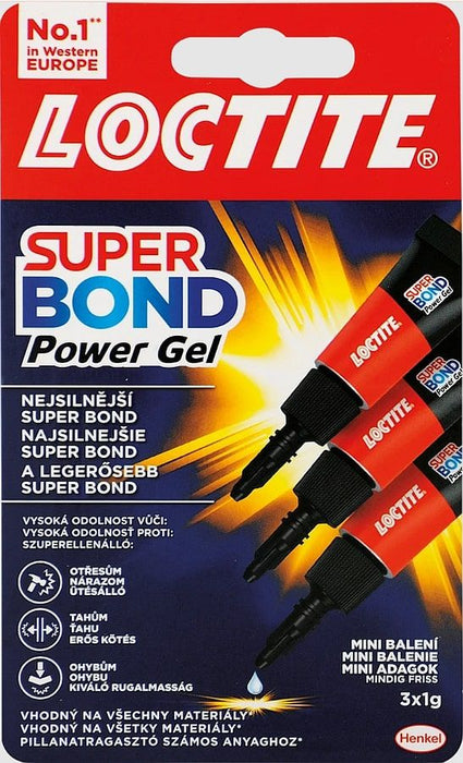 ADHESIVE SUPER BOND POWER GEL TRIO 3*1 G.