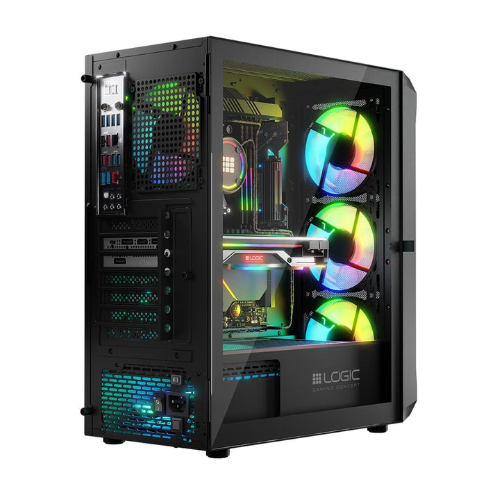 Logic PORTOS ARGB MINIDI USB 3.0 Case Black
