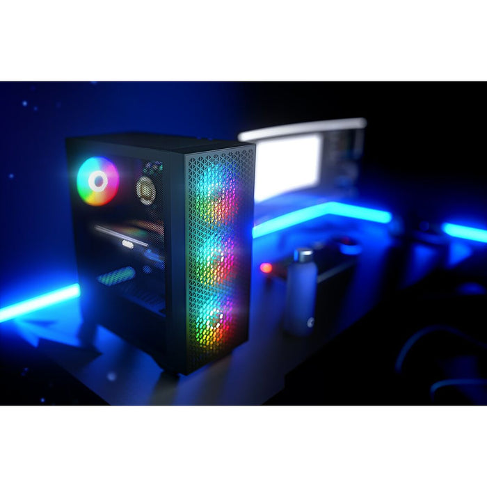 ATX Semi-tower Box Logic AT-DART-PRO-ARGB-10 Black