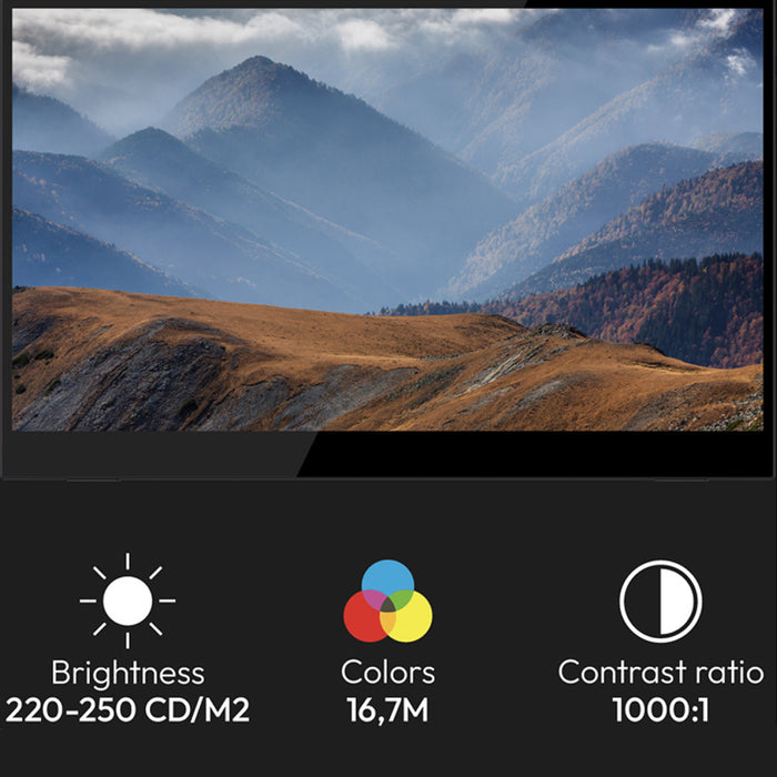 Portable Touchscreen Monitor with USB-C power supply LOGICOM NOMAD TOUCH