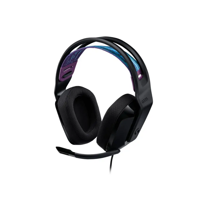 Logitech G335 Gaming Headset PRO-G 40 mm Drivers DTS Headphone:X 2.0 Surround Blue Voice Microphone 240 g Black