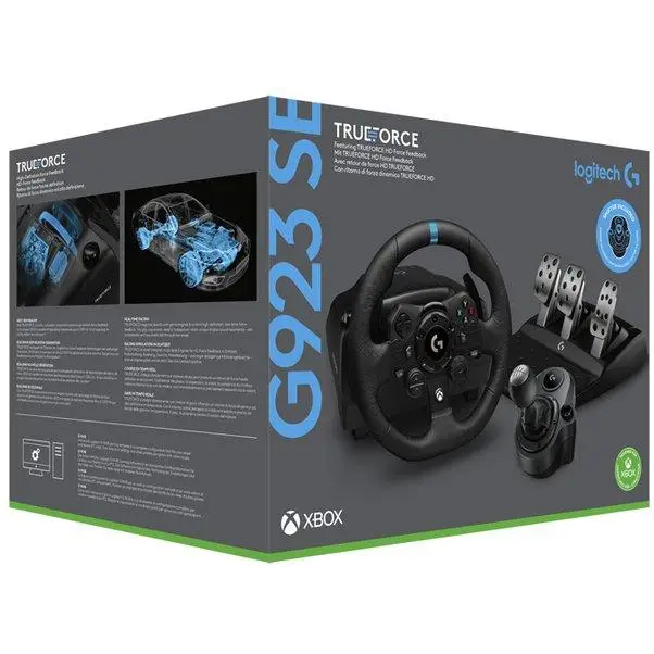 LOGITECH G923 SE steering wheel + LOGITECH shifter for XBOX/PC - Волани и педали<<<Геймърска