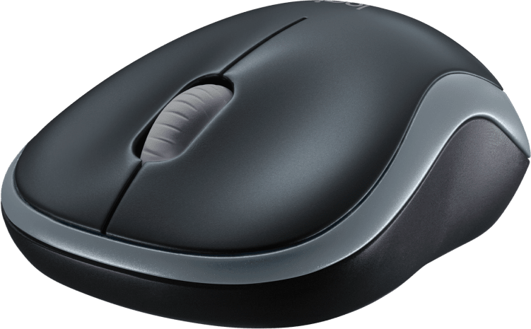 Wireless optical mouse LOGITECH M185, USB, Gray/Black
