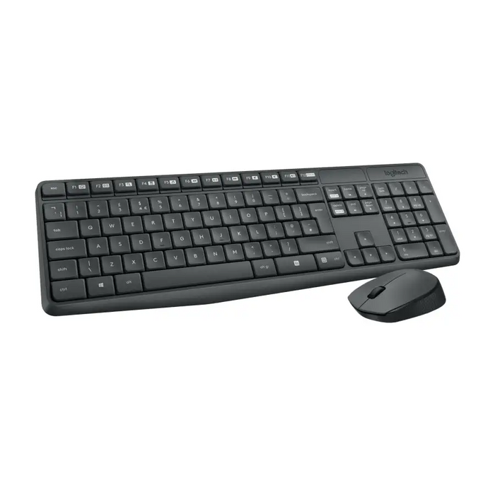 Logitech MK235 Wireless Keyboard and Mouse Combo - Grey - US INTL