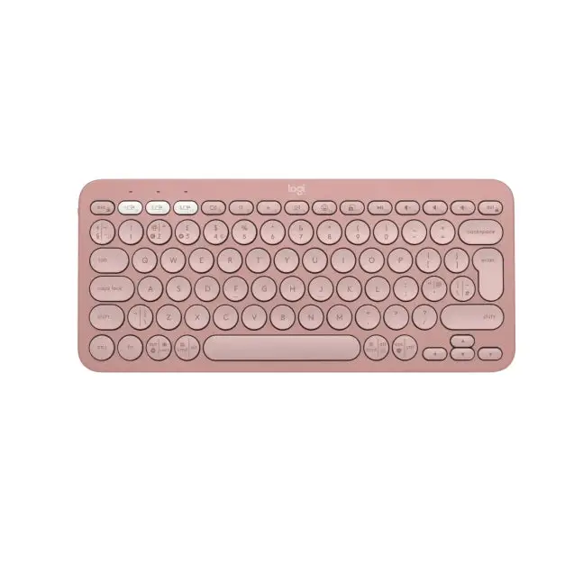 Logitech Pebble Keys 2 K380s - TONAL ROSE - US INT’L - BT - N/A - INTNL-973 - UNIVERSAL