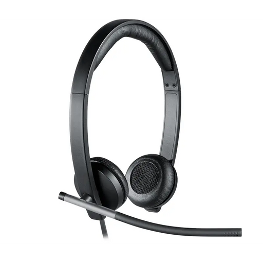 Logitech USB Headset H650e Stereo Flexible Mic In-line Controls Echo Cancellation Noise-cancelling USB - Conference