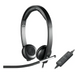 Logitech USB Headset H650e Stereo Flexible Mic In-line Controls Echo Cancellation Noise-cancelling USB - Conference