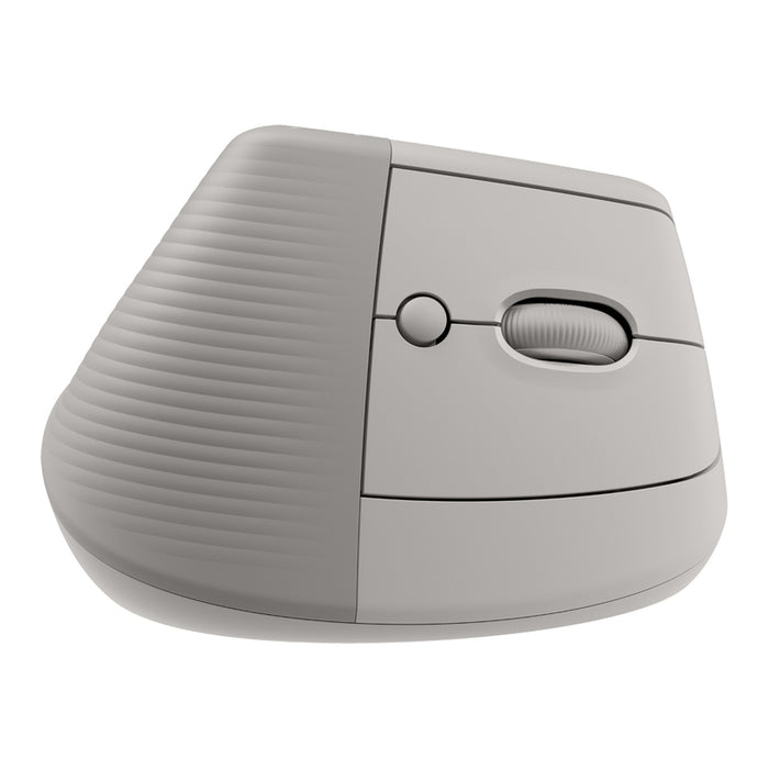 Wireless Mouse with Silent Buttons LOGITECH Vertical Ergonomic Mouse LIFT Sand 910-007771 Smartwheel, Multi device