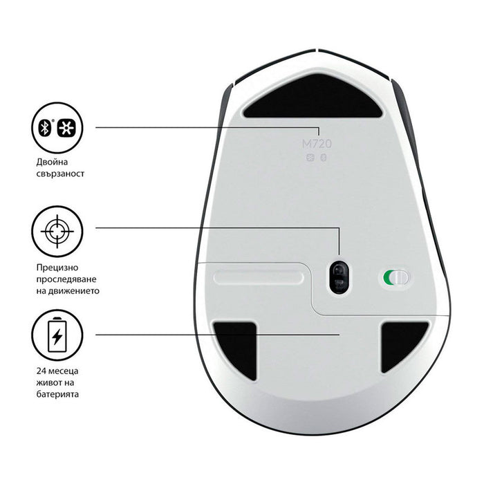 Wireless optical mouse LOGITECH M720 Triathlon