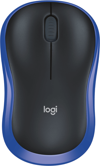 Wireless optical mouse LOGITECH M185, USB, Blue/Black
