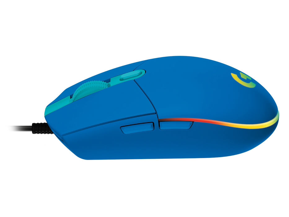 Logitech G102 LightSync Gaming Mouse, RGB, Optical, Wired, USB, Blue