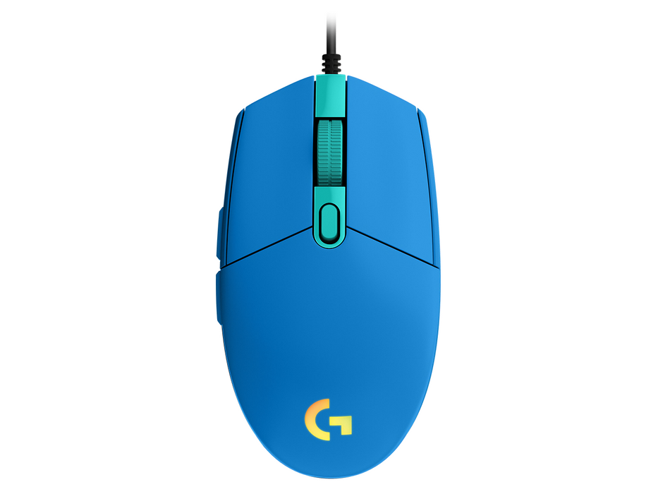 Logitech G102 LightSync Gaming Mouse, RGB, Optical, Wired, USB, Blue
