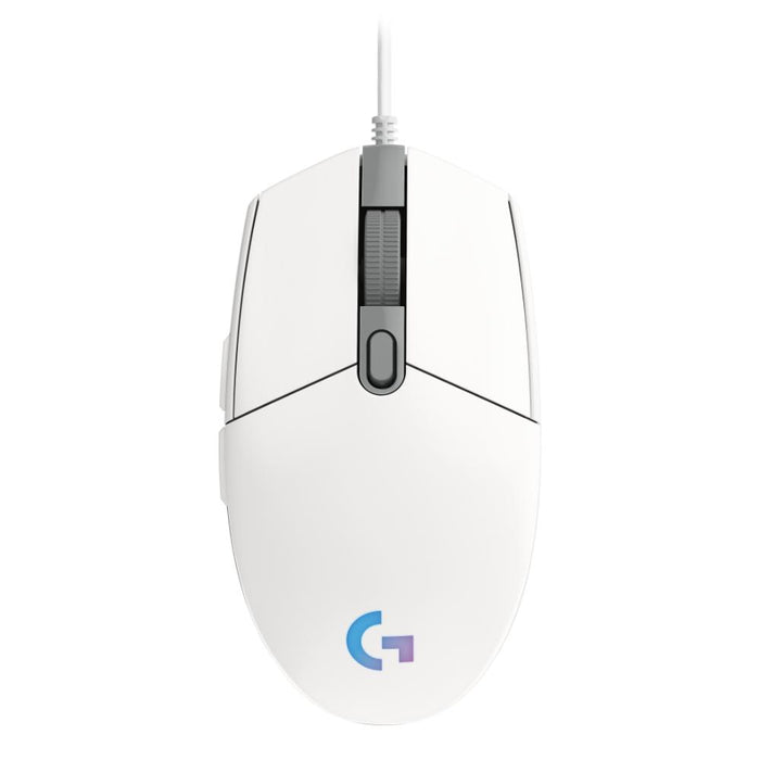 Logitech G102 LightSync Gaming Mouse, RGB, Optical, Wired, USB, White