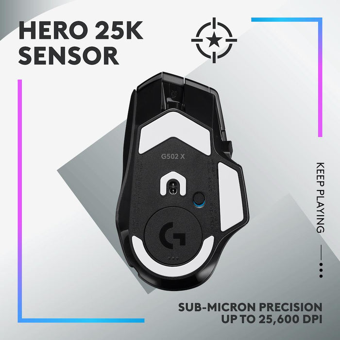 Logitech G502 X Plus Black Lightsync RGB Gaming Mouse