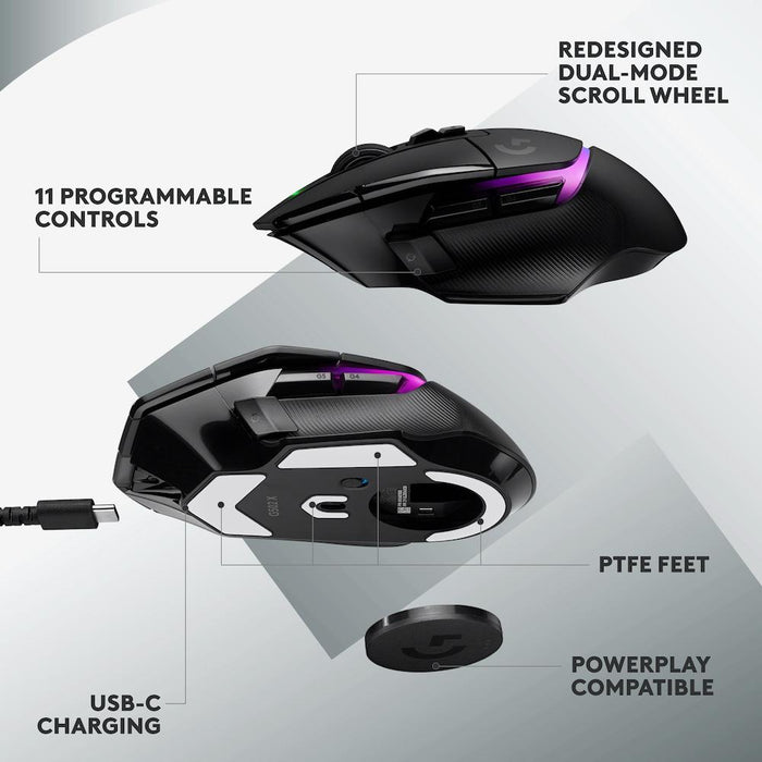 Logitech G502 X Plus Black Lightsync RGB Gaming Mouse