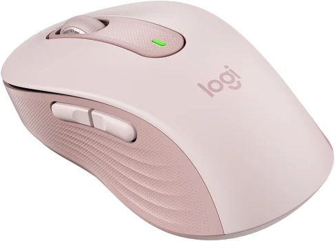 Logitech Signature M650 L Wireless Mouse - Rose, USB