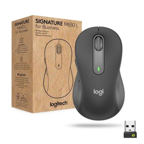 Logitech Mouse Wireless M650 L Signature for Business Graphite EU (910-006348)