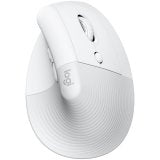 Logitech Lift Vertical Ergonomic Mouse for Business, Off-white