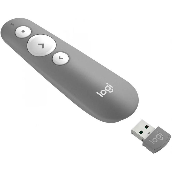 Wireless presenter Logitech R500s, Bluetooth, 2.4 GHz Wireless, Grey