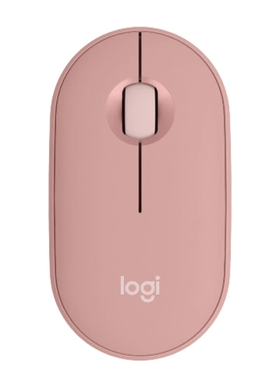 Logitech Pebble Mouse 2 M350s - TONAL ROSE - BT - N/A - EMEA-808 - DONGLELESS
