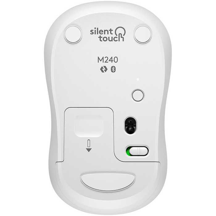 Wireless optical mouse LOGITECH M240, Off-White