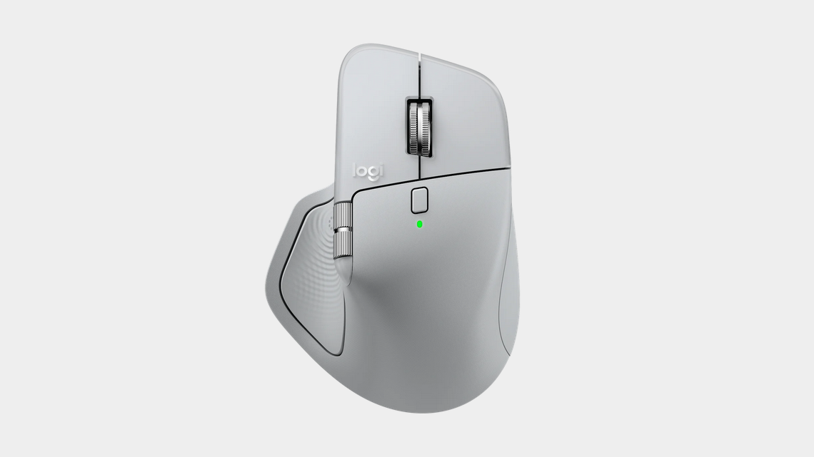 Wireless laser mouse LOGITECH MX MASTER 4 Pale Gray