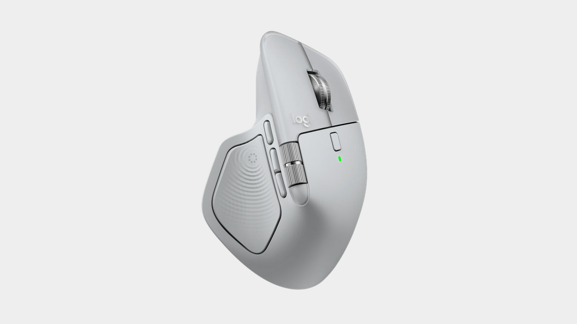 Wireless laser mouse LOGITECH MX MASTER 4 Pale Gray