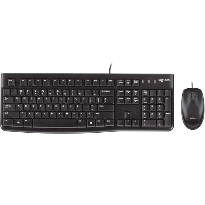 Logitech MK120 US-Layout Keyboard and Mouse Combo - Black