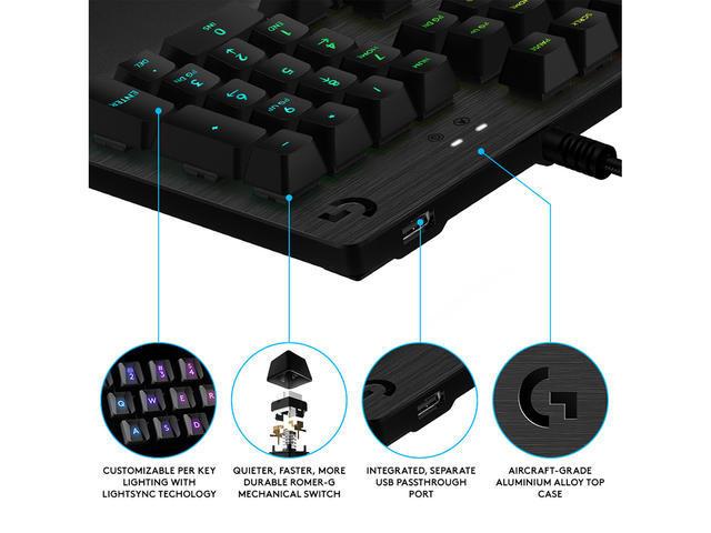 Logitech G512 GX Brown Tactile Switches Mechanical Gaming Keyboard