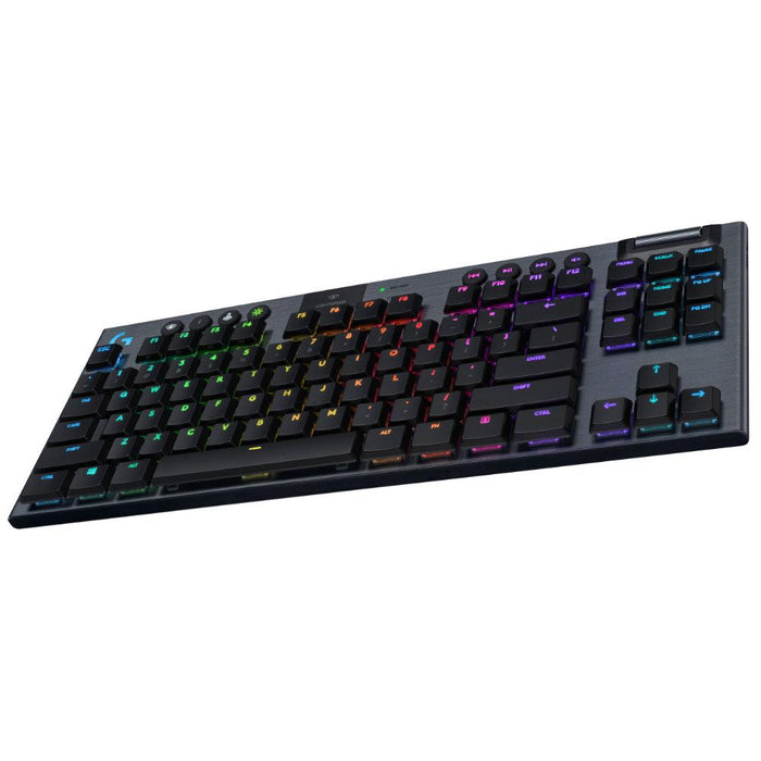 Logitech Wireless Gaming Mechanical Keyboard, G915 TKL Black Lightsync RGB, GL Linear Switches