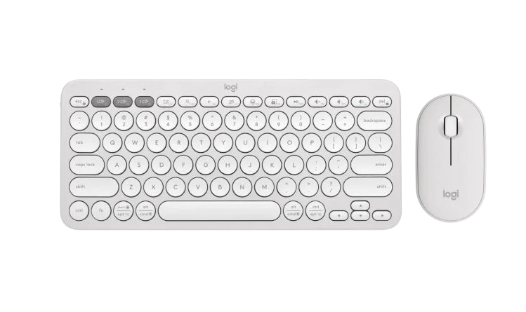 Logitech Pebble 2 Combo - TONAL WHITE - US INT'L - 2.4GHZ/BT - N/A - INTNL-973 - UNIVERSAL