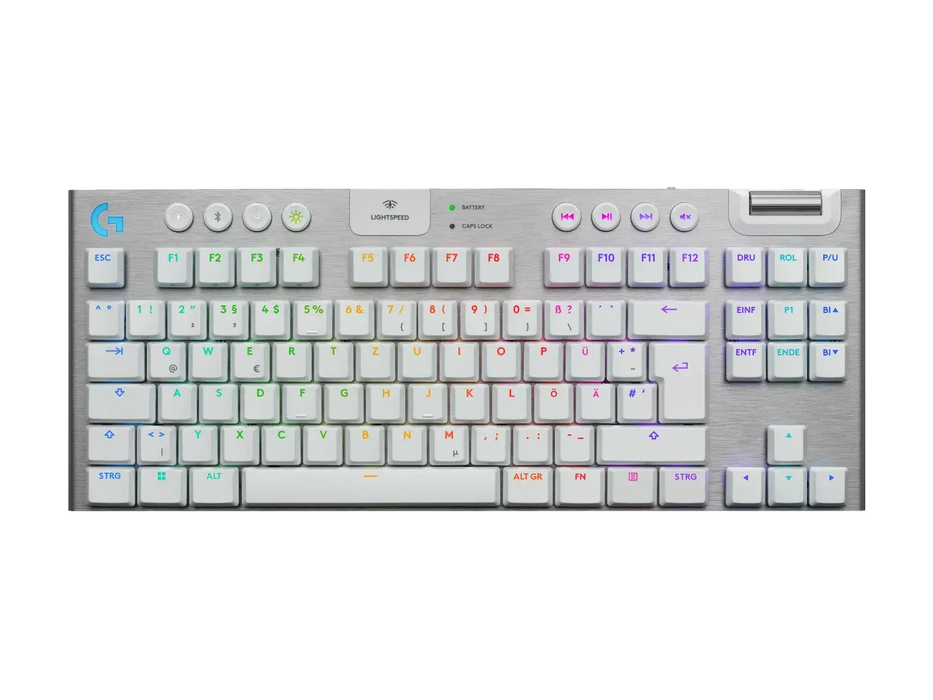 Logitech G915X White Lightspeed TKL Wireless Mechanical Gaming Keyboard - GL Tactile Switch