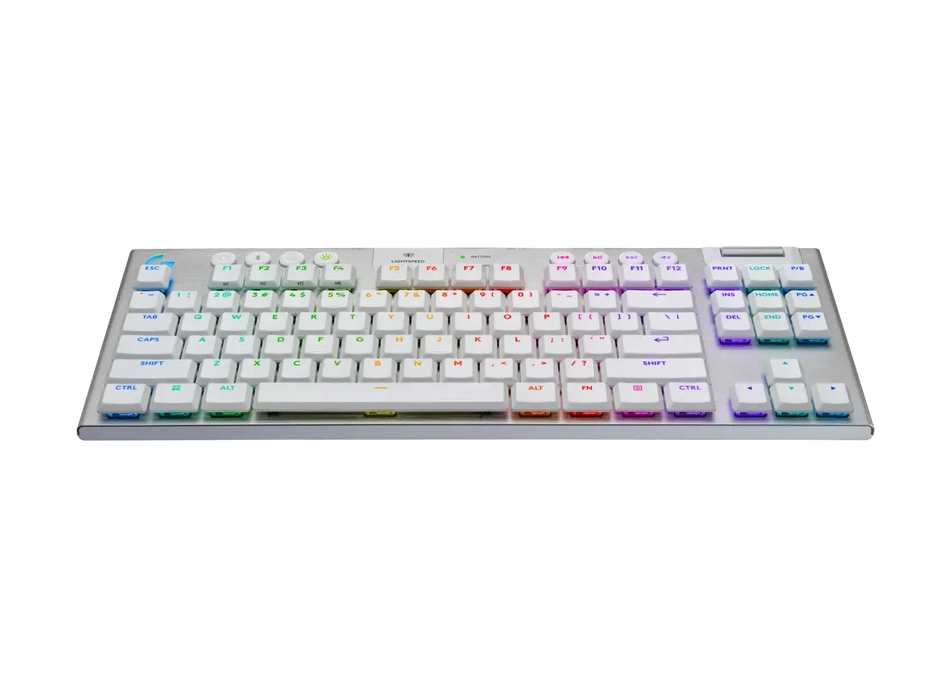 Logitech G915X White Lightspeed TKL Wireless Mechanical Gaming Keyboard - GL Tactile Switch