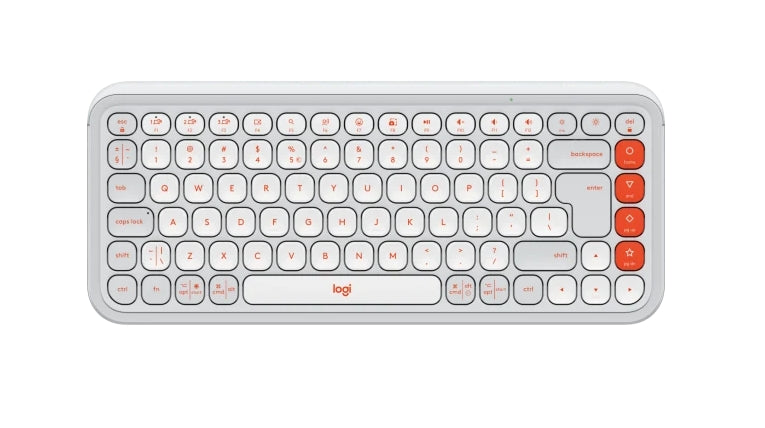 Logitech Pop Icon Keys - White - US INT'L - BT - N/A - INTNL-973
