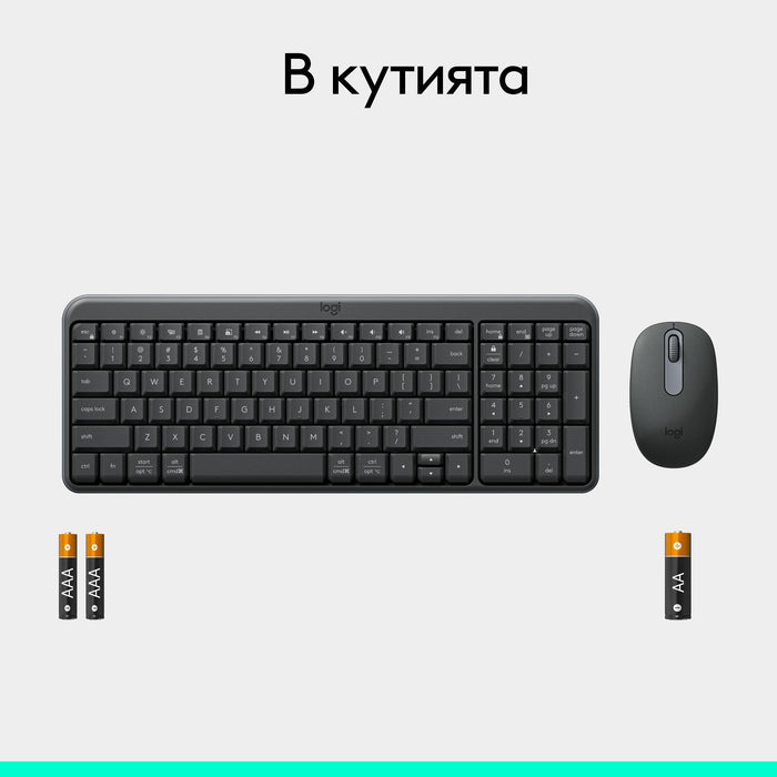 Logitech MK250 Graphite Wireless Kit - Cyrilized