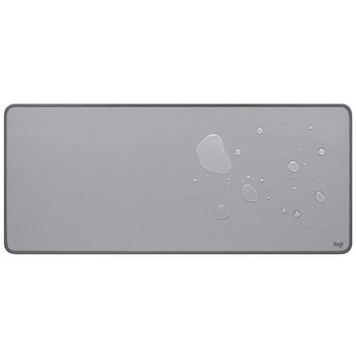 Logitech Desk Mat Studio Series Mouse Pad, Light Gray