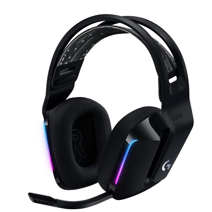 Gaming headset Logitech G733 Lightspeed Wireless RGB, Microphone, Black
