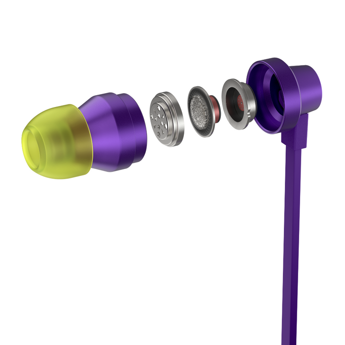 Gaming headset with microphone Logitech G333 In-ear 3.5 mm + USB-C adapter, plugs wired, purple