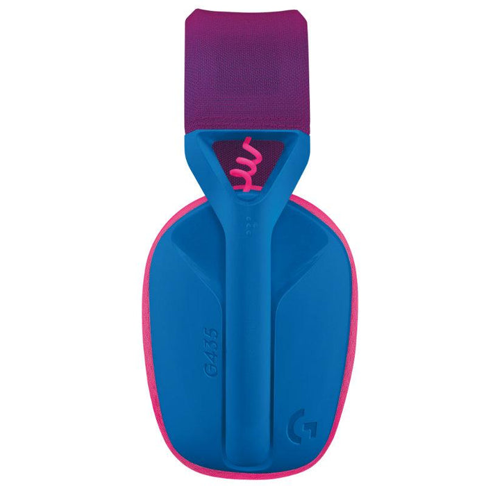 Logitech G435 Lightspeed Wireless Gaming Headset, Microphone, Blue/Pink