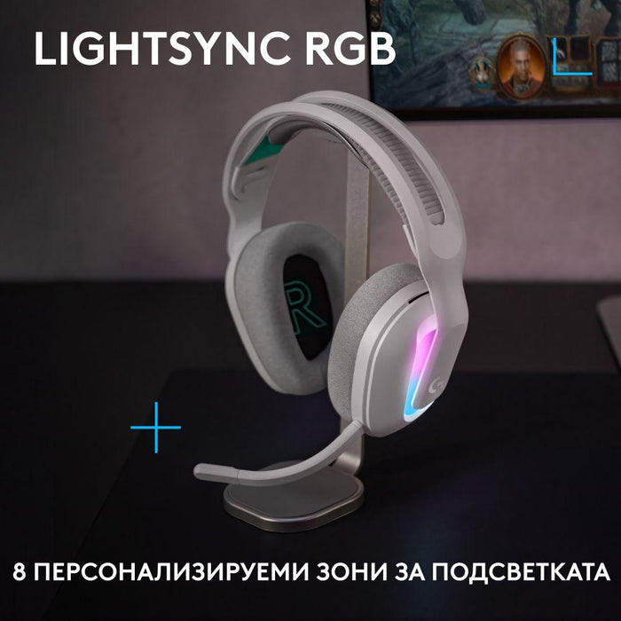 Gaming headset Logitech G522 Lightspeed Wireless RGB, Microphone, White