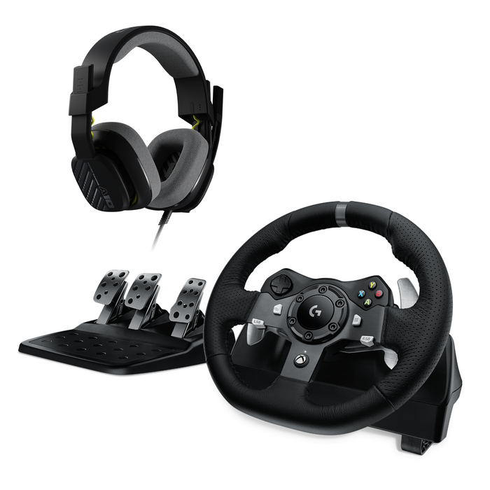 Logitech Driving Force G920 steering wheel for Xbox One / PC bundled with Astro A10 gaming headset