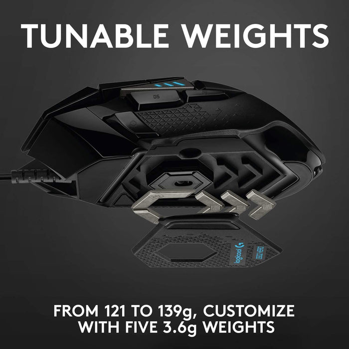 Logitech G502 HERO Proteus Spectrum RGB gaming mouse