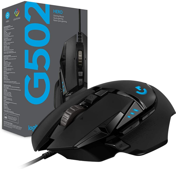 Logitech G502 HERO Proteus Spectrum RGB gaming mouse