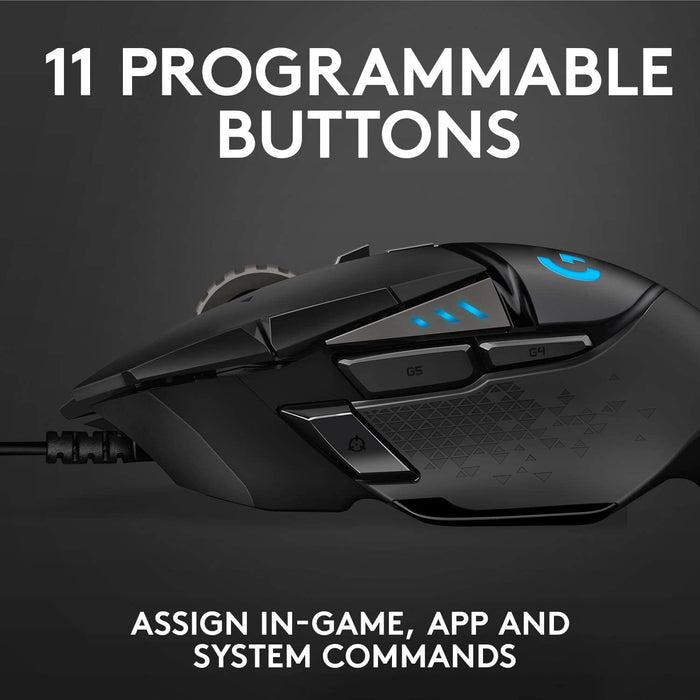 Logitech G502 HERO Proteus Spectrum RGB gaming mouse